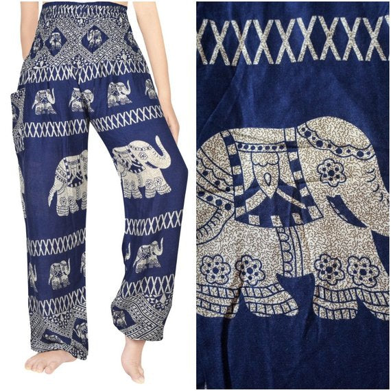 Blue Elephant Boho & Hippie Pants - Pants