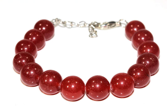 Holiday Carnelian Stone Bracelet