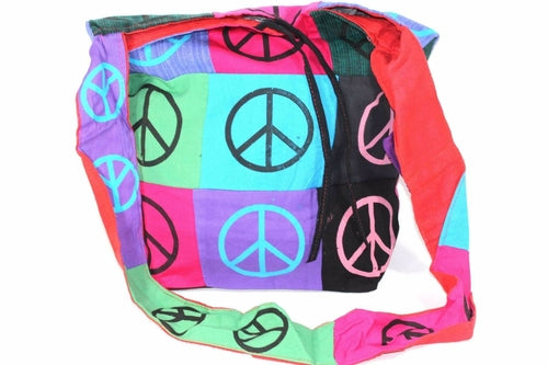 Pop Art Peace Patchwork Jhola Sling Bag