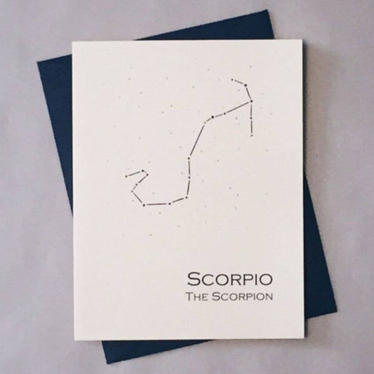 Scorpio Constellation Zodiac Sign Birthday Card