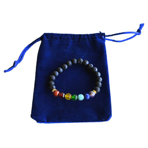 7 Chakra bracelet with bag
