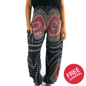 Black Lotus Women Boho & Hippie Harem Pants