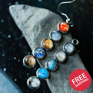 Solar System Mis-Matched Earrings