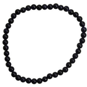 Blue Goldstone stretch bracelet 4mm