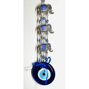 Elephants Evil Eye wall hanging