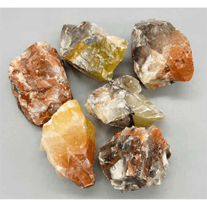 Red/ Brown Calcite untumbled stones 1 lb