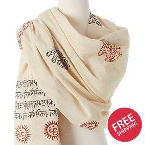 Ganesh Mantra Prayer Shawl