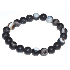 Agate, Banded Bracelet 8mm