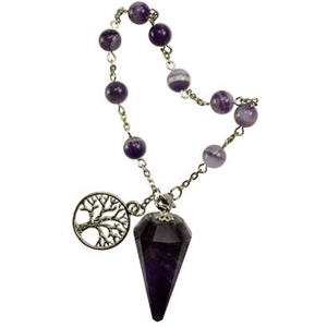 Amethyst pendulum bracelet