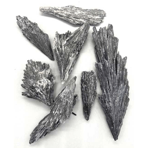 Black Kyanite, Broom untumbled stones 1 lb
