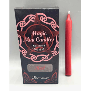 Red chime candle 1/2" dia, 5" long 20 pack