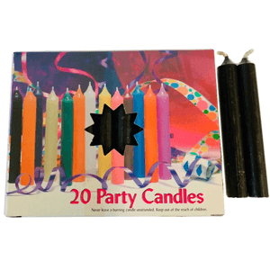 Black Chime Candle 20 pack