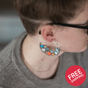 Solar System Hoop Earrings