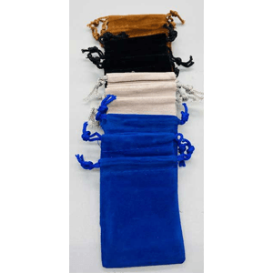 Mixed velvet pouch (set of 12) 3" x 4"