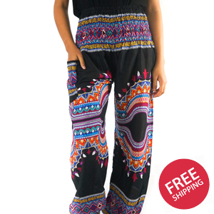 Tribal Women Boho & Hippie Harem Pants