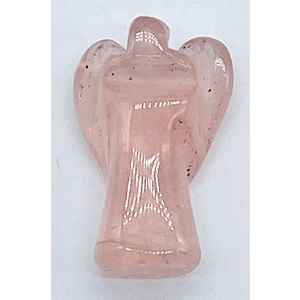 Rose Quartz angel 1"