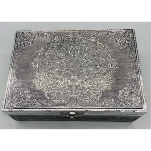Metal Lotus Mandala Tarot Box 5" x 7"