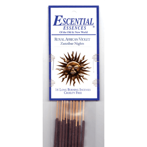 Royal African Violet escential essences incense sticks 16 pack