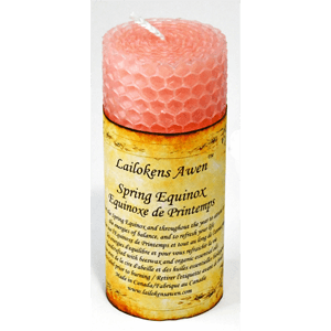 Spring Equanox Lailokens Awen candle 4"
