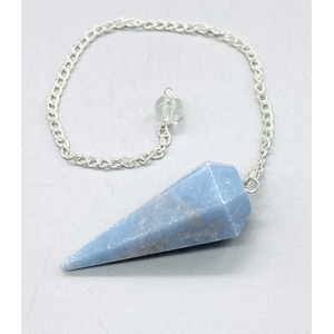 6-sided Angelite pendulum