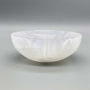 Selenite Oval bowl 4"