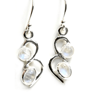 Rainbow Moonstone Earrings