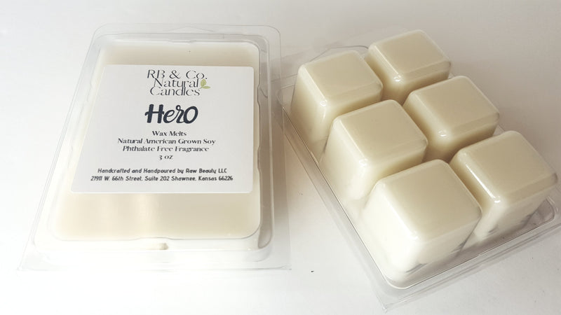 Hero | Natural Soy Candle or Wax Melt | Hand-Poured and Hand-crafted