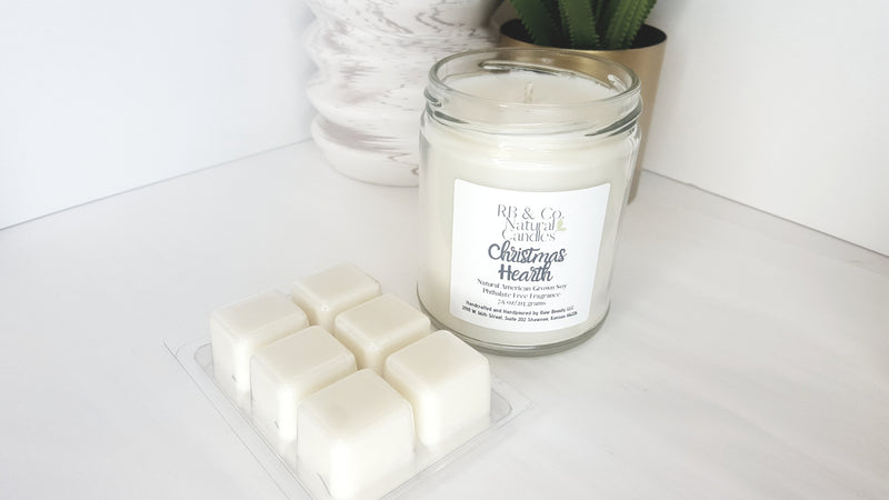 Christmas Hearth Natural Soy Candle | Hand-Poured and Hand-crafted