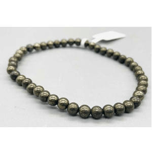 Pyrite bracelet 4mm