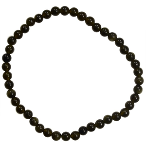 Black Obsidian stretch bracelet 4mm