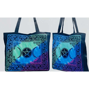 Triple Moon tote bag 15.5" x 17.5"