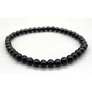 Black Tourmaline stretch bracelet 4mm