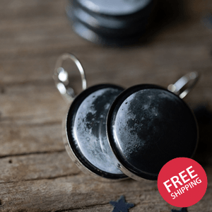 Interchangeable Moon Phase Earrings