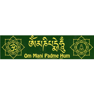 Om Mani Padme Hum bumper sticker