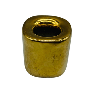 Gold chime candle holder