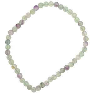 Fluorite stretch bracelet 4mm