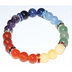 7 Chakra w/ Spacers Bracelet 8mm