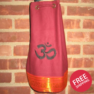 OMSutra Kids OM Yoga Mat Bag with Saree Lace