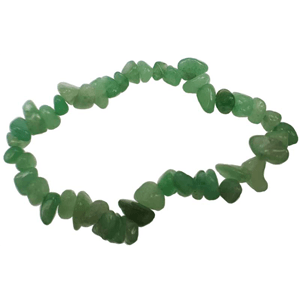 Aventurine, Green chip stretch bracelet 4mm