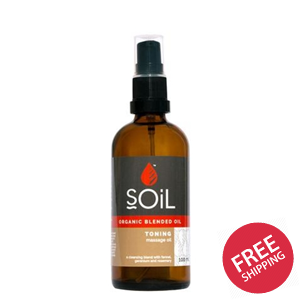 Organic Toning Massage Blended Oil 100ml