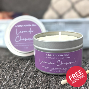 Lavender Chamomile Natural Wax Candle