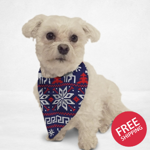 Ugly Sweater Cat & Dog Bandana