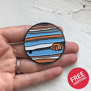 Jupiter Enamel Pin