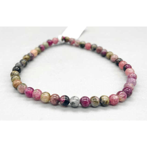 Tourmaline, Mixed Bracelet 4mm