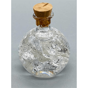 Silver Flakes pocket bulb spell bottle
