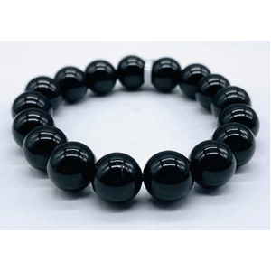 Tourmaline, Black bracelet 12mm