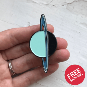 Uranus Enamel Pin