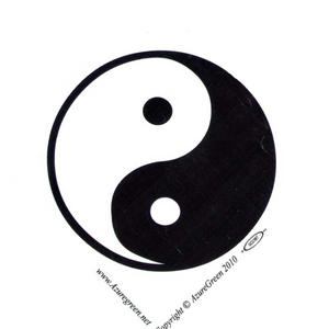 Yin Yang bumper sticker