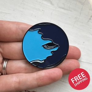 Neptune Enamel Pin