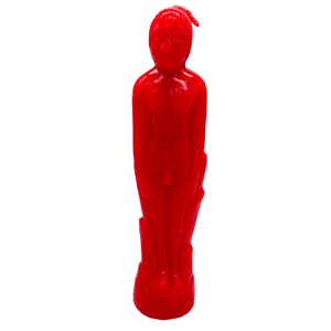 Red Male candle 7"